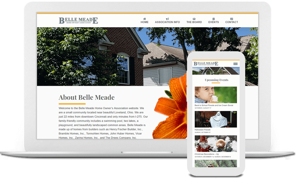 Home Owner's Association web design in Cincinnati, Ohio | Austin Blu