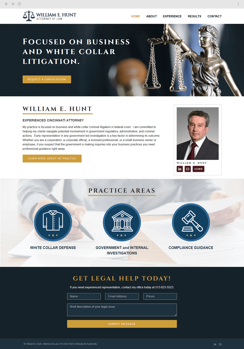 Attorney Website Design in Cincinnati, Ohio - Austin Blu